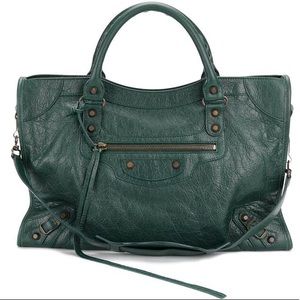 Balenciaga City Bag in Deep Green